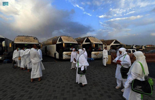 The pilgrims are dispatched to the holy city of Makkah according to set timetables.