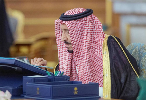 Custodian of the Two Holy Mosques King Salman chaired the Cabinet session on Tuesday afternoon at Al-Salam Palace in Jeddah.