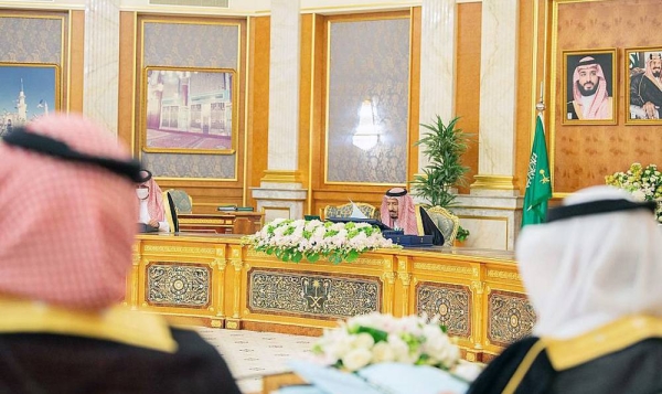 Custodian of the Two Holy Mosques King Salman chaired the Cabinet session on Tuesday afternoon at Al-Salam Palace in Jeddah.