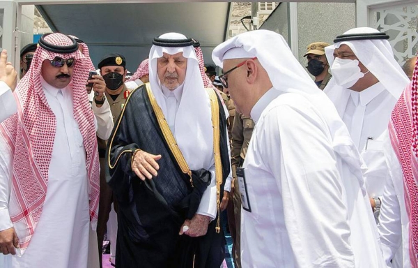 Prince Khaled Al-Faisal, advisor to Custodian of the Two Holy Mosques, governor of Makkah Region, and president of the Central Hajj Committee, extended gratitude to the wise leadership for the great care and interest to the Two Holy Mosques and what it provided of potential to serve pilgrims.

