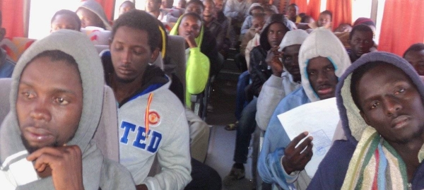 Evacuation of Third Country Migrants who were stranded at a reception centre in Misrata, Libya. (File)