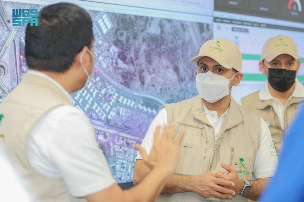 Health minister tours hospitals to follow -up
workflow in serving pilgrims
