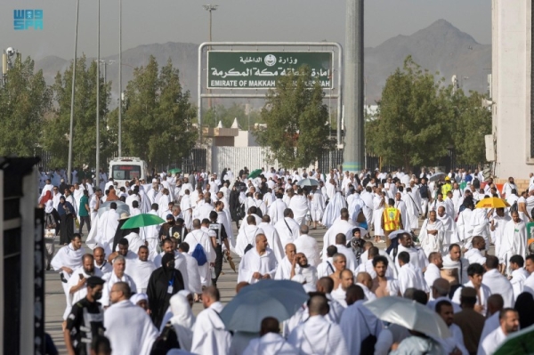 Marking the climax of the annual pilgrimage of Hajj, around one million pilgrims ascended on Friday the vast plains of Arafat. Pilgrims in seamless white clothes - resembling a white sea of humanity -started their ritual of standing at Arafat, the most important pillar of Hajj, this afternoon. 