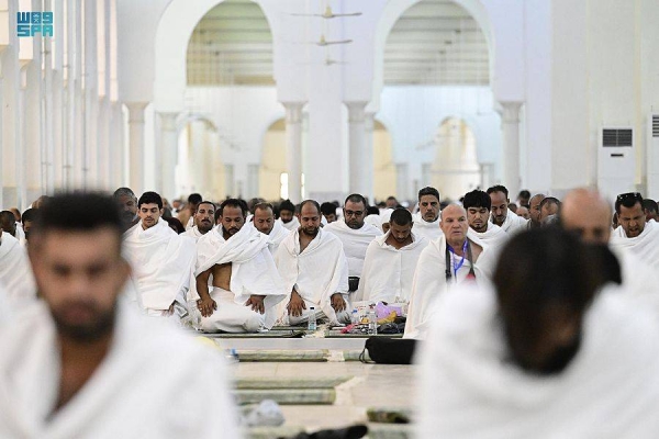 Marking the climax of the annual pilgrimage of Hajj, around one million pilgrims ascended on Friday the vast plains of Arafat. Pilgrims in seamless white clothes - resembling a white sea of humanity -started their ritual of standing at Arafat, the most important pillar of Hajj, this afternoon. 