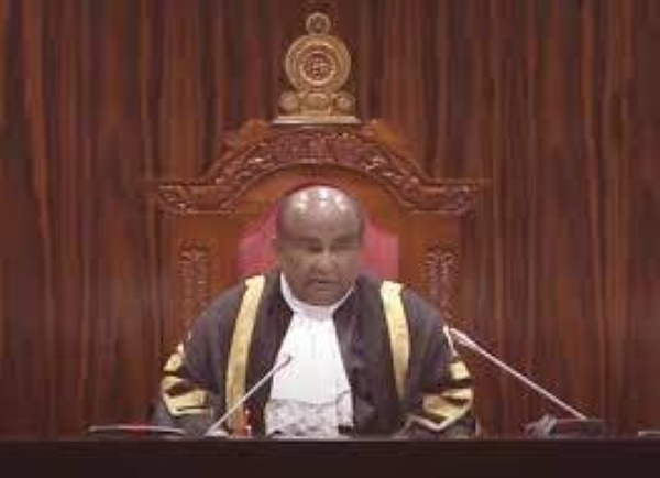 Sri Lanka's speaker of parliament Mahinda Yapa Abeywardena.