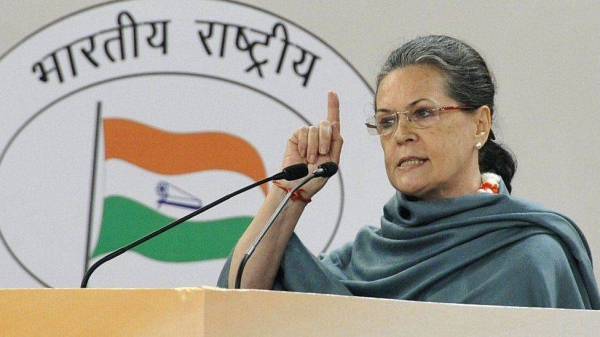 Sonia Gandhi is the president of the opposition Congress party.