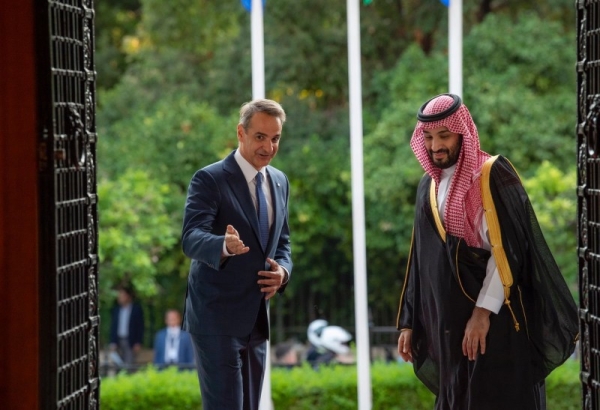 Crown Prince Mohammed Bin Salman, deputy premier and minister of defense, during official talks with Greece Prime Minister Kyriakos Mitsotakis said that Saudi Arabia would provide Greece and the southwest Europe with much cheaper and efficient renewable energy.