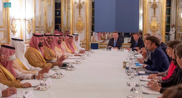 Saudi Crown Prince Mohammed bin Salman and French President Emmanuel Macron hold official talks in Paris.