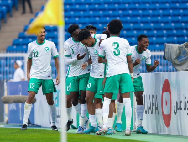 The young Falcons inflicted a crushing defeat on Palestine 5-0 in the first semi-final match of the competition held at Prince Sultan Stadium in Abha on Wednesday.
