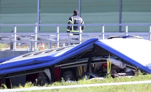 Bus crash on highway in Croatia kills at least 12 people