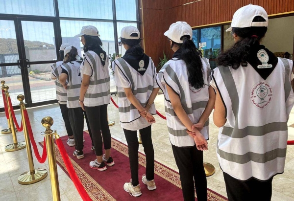 The activities of the first Saudi women’s scout camp in the Kingdom, organized by the Ministry of Education, are progressing well in Al-Baha.