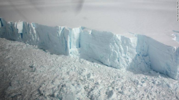 The mass of Antarctica's ice shelves has gone down by 12 trillion tons since 1997.