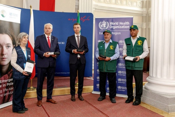 Saudi Arabia's grant worth $10 million, out of which $5 million was given to WHO by KSrelief, was handed over at a ceremony that took place in the Polish city of Slaska.