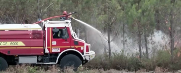 Firefighters from across Europe have come to France's rescue on Friday to battle a massive wildfire, while fire also raged in Portugal and parts of England faced a severe drought.