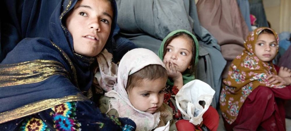 Women and children in the waiting room of a health clinic in Kandahar, Afghanistan. — courtesy UNICEF/Alessio Romenzi