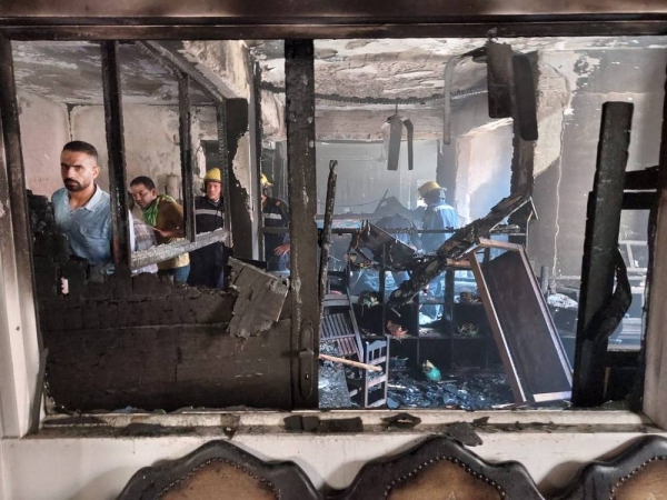 At least 41 people were killed and 14 others injured when a massive fire ripped through a Coptic church in the Egyptian city of Giza on Sunday, the health ministry said.