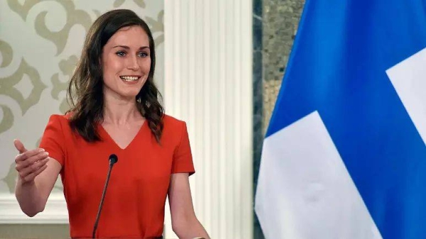 Finnish Prime Minister Sanna Marin speaks during a press conference in Montenegro in June.