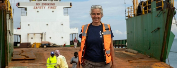 Captain Madeleine Habib is a shipping officer working for the World Food Programme in Haiti.