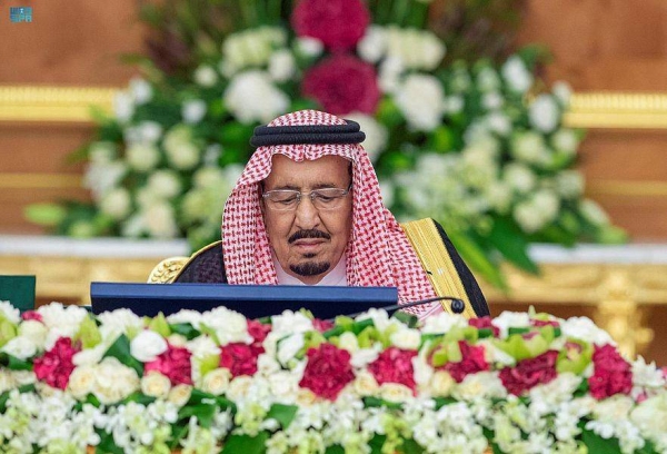 Custodian of the Two Holy Mosques King Salman chairs the Cabinet meeting at Al-Salam Palace in Jeddah on Tuesday.