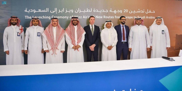 Low-cost carrier Wizz Air launches 20 new routes from Europe to Saudi Arabia