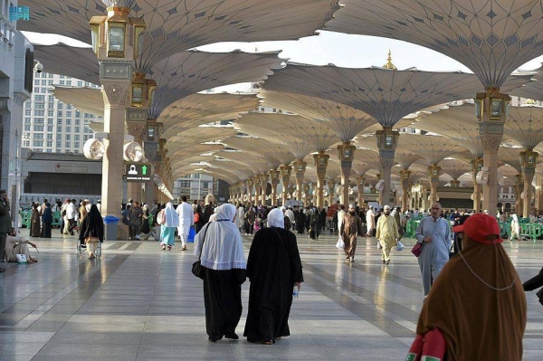 More than 100,000 pilgrims, of several nationalities, have arrived at the Prince Mohammed Bin Abdulaziz International Airport in Madinah since the start of Umrah season to perform Umrah and visit the Prophet's Mosque.