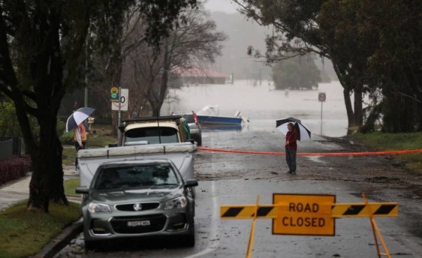 Causing the wild weather was a low pressure system off the state's northern coast, the weather forecaster said.