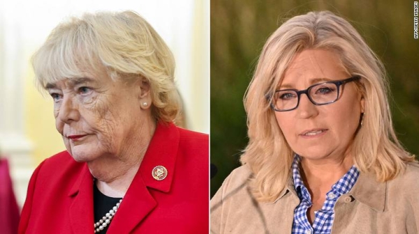 US Reps. Zoe Lofgren, left, and Liz Cheney