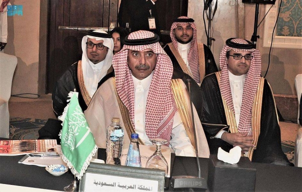 Ambassador Abdul Rahman bin Saeed Al-Juma leading the Saudi delegation to the Cairo meeting.
