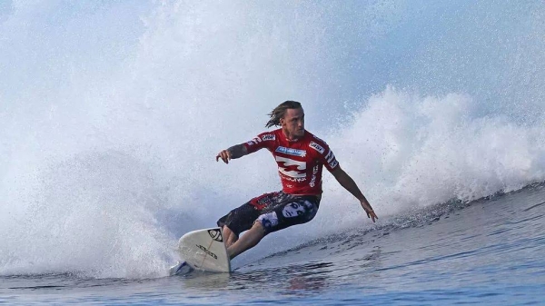 Chris Davidson famously beat world champion Kelly Slater as a wildcard entrant in 1996