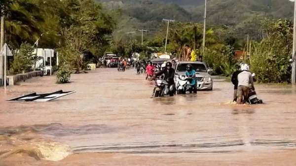 Over 50,000 people were displaced by the typhoon in the Philippines