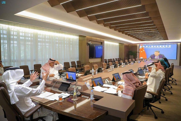 Minister of Investment Eng. Khalid Al-Falih, and Chinese Minister of Commerce Wang Wentao co-chaired the meeting.