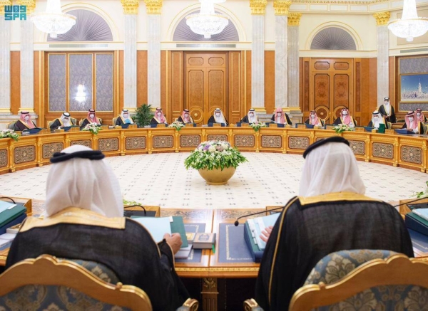 The Cabinet chaired by Custodian of the Two Holy Mosques King Salman on Tuesday afternoon at Al-Salam Palace.