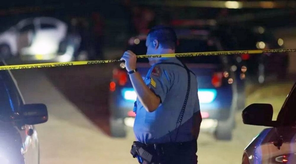 Police officers work in the Hedingham residential neighborhood during an active shooter situation in Raleigh, North Carolina. — courtesy EPA