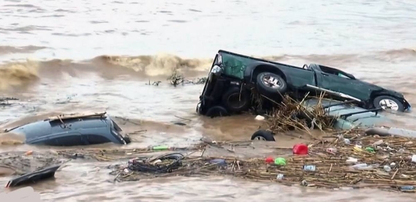 The death toll rose to two on Sunday after storms described as 
