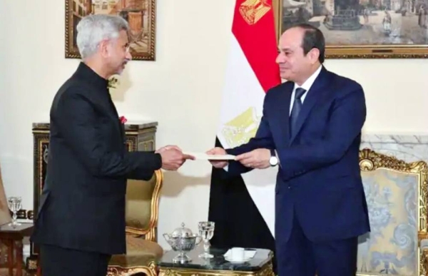 External Affairs Minister S. Jaishankar meets with Egyptian President Abdel Fattah El Sisi. — courtesy Twitter