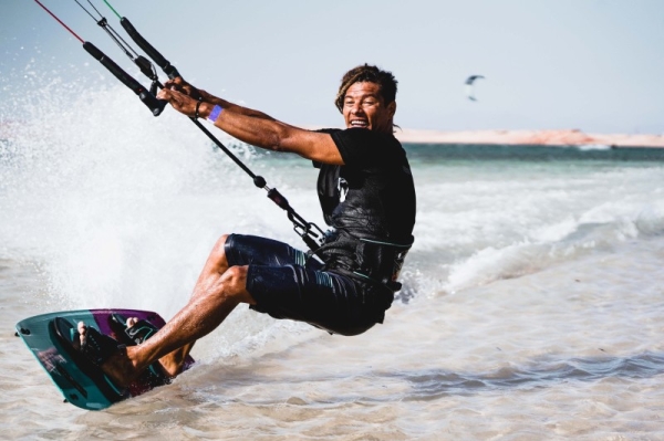 
NEOM Beach Games takes place over six weeks from October 19 to December 9, with the first day of the competition kicking off with the GKA Freestyle Kitesurfing World Cup. (Supplied) 