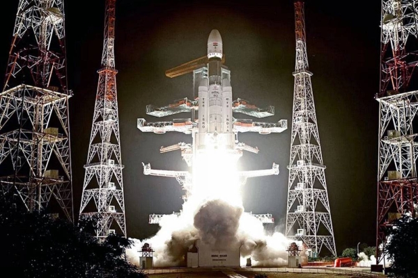The Indian rocket left the Satish Dhawan spaceport just after midnight local time. — courtesy ISRO
