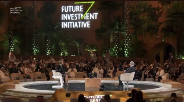 Jerry Inzerillo, CEO of Diriyah Gate Development Authority, speaking at the sixth edition of the Future Investment Initiative conference in Riyadh on Wednesday.  

