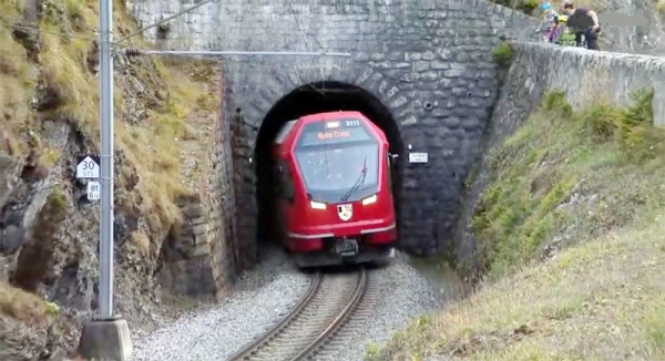 The CEO of Rhaetian Railway says he hopes the scenic route will help boast tourism to Switzerland. — courtesy Gian Ehrenzeller/Keystone /Gian Ehrenzeller