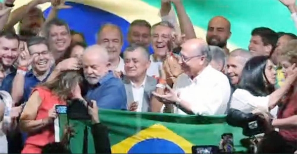 Cheers and tears as Lula thanks Brazilians for election win. — courtesy photo