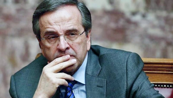 Former Greek Prime Minister Antonis Samaras seen in this file photo