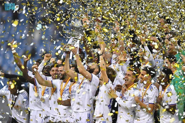 The Ministry of Sports announced Tuesday that the Kingdom of Saudi Arabia will host the Spanish Super Cup for the third consecutive time between Jan. 11 and 15, 2023 with the participation of Real Madrid, Barcelona, Valencia and Real Betis, as part of the Diriyah Season 2022.