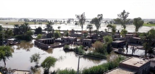 The flood-ravaged Sindh province, southern Pakistan.