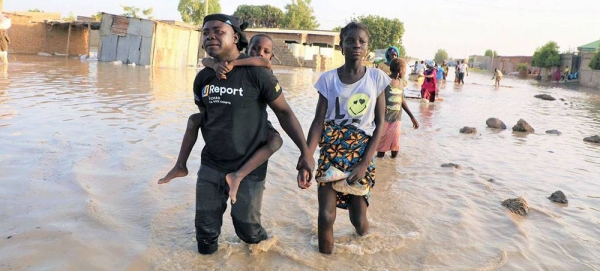 The rivers Chari and Logone overflow in N’Djamena, after the heaviest rainy season in Chad in 30 years. — courtesy UNICEF/Aldjim Banyo