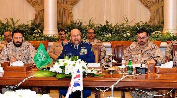 Chief of General Staff of the Kingdom of Saudi Arabia Lt. Gen. Fayyad Bin Hamed Al-Ruwaili received Tuesday Chief of the Defense Staff of the United Kingdom Adm. Sir Tony Radakin.