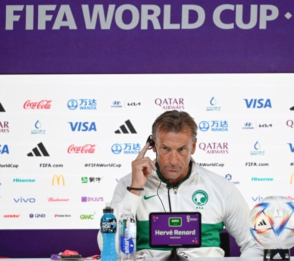 Hervé Renard addressing a press conference here on Monday, the French coach emphasized that the Green Falcons did not come to the Qatar World Cup 2022 for the sake of a picnic, but to fight to make all Saudis proud of their team.