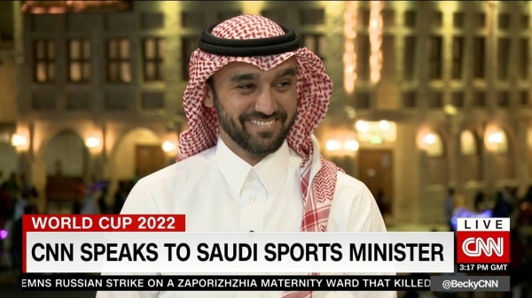 In a wide-ranging interview with CNN’s Becky Anderson, following the Kingdom’s historic win, the minister spoke about everything from the Kingdom’s growing investment in sport and sports infrastructure, to rumors of a potential Saudi bid for Cristiano Ronaldo to play in Saudi Arabia next season, in addition to his ambitions for the country to host more tournaments.