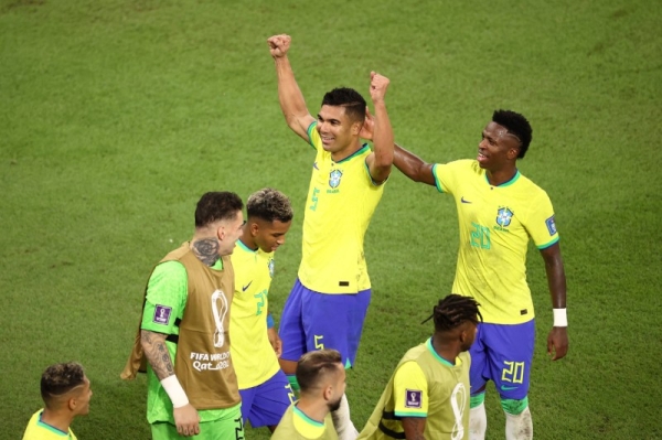 Casemiro netted the goal Brazil needed with a classy finish in the 83rd minute. (@FIFAWorldCup) 