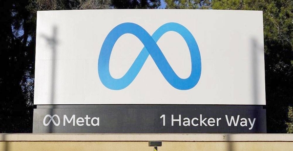 Meta’s logo can be seen on a sign at the company’s headquarters in Menlo Park, Calif. – courtesy photo