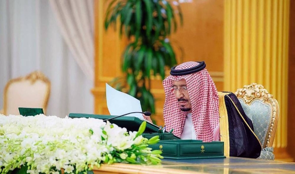 Custodian of the Two Holy Mosques King Salman chaired the Cabinet session at Al-Yamamah Palace in riyadh on Tuesday afternoon.